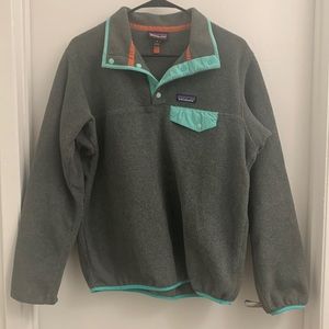 Patagonia Synchilla - gray and teal
